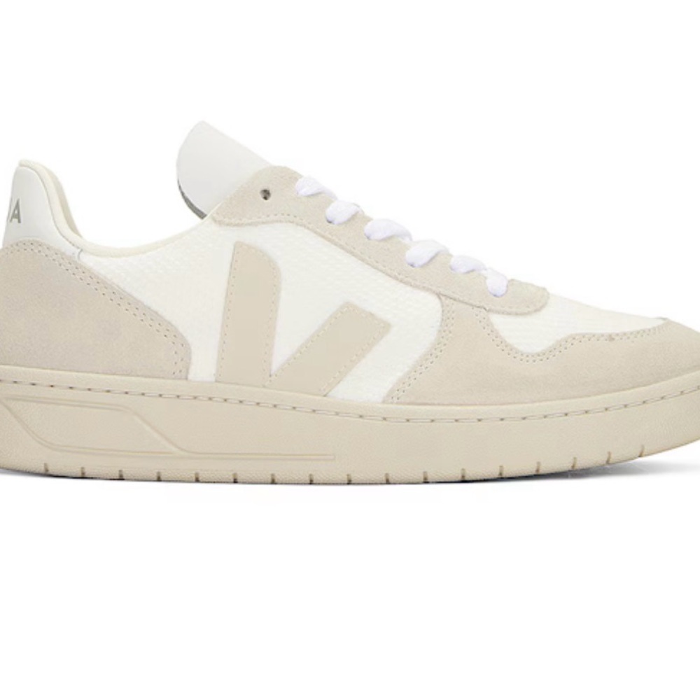 Veja White and Neutral Sneaker